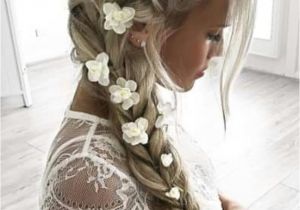 Braided Hairstyles for A Wedding Terrific Side French Braid Hair Style for Brides