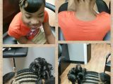 Braided Hairstyles for Black 12 Year Olds Cornrow Spiral Ponytail