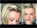 Braided Hairstyles for Short Hair Youtube How to Braid Your Bangs with Short Hair