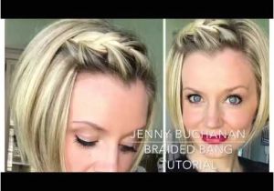 Braided Hairstyles for Short Hair Youtube How to Braid Your Bangs with Short Hair