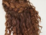 Braided Hairstyles for Wavy Hair Curly Hair Tutorial the Half Up Braid Hairstyle Hair