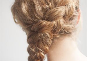 Braided Hairstyles for Wavy Hair Curly Side Braid Hairstyle Tutorial Hair Romance