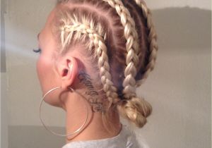 Braided Hairstyles for White Hair White Girl Cornrows Tumblr