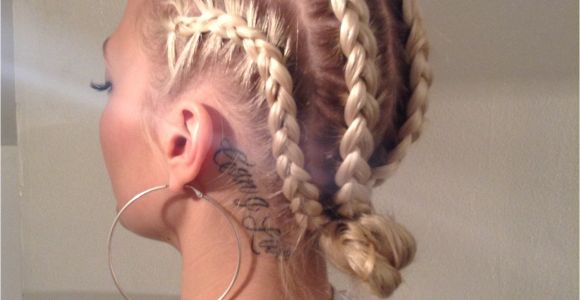 Braided Hairstyles for White Hair White Girl Cornrows Tumblr