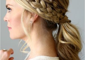 Braided Hairstyles In A Ponytail Double Braided Ponytail