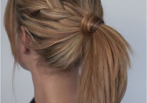 Braided Hairstyles In A Ponytail Easy Braided Ponytail Hairstyle How to Hair Romance