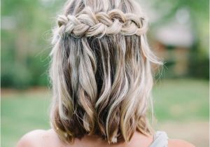 Braided Wedding Hairstyles for Short Hair Beautiful Easy Going Wedding Hair Pinterest