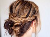 Braids with Buns Hairstyle 18 Quick and Simple Updo Hairstyles for Medium Hair