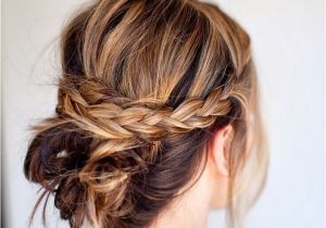 Braids with Buns Hairstyle 18 Quick and Simple Updo Hairstyles for Medium Hair