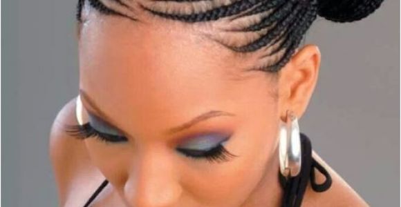 Braids with Buns Hairstyle Black Braided Hairstyles with Bun 10 African American