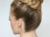 Braids with Buns Hairstyle French Braid High Bun