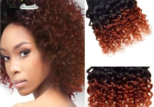 Brazilian Curly Weave Hairstyles Brazilian Virgin Hair Ombre Kinky Curly Weave Short Bob Hair Weave