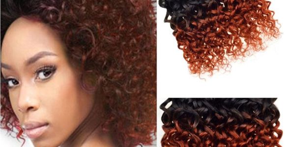 Brazilian Curly Weave Hairstyles Brazilian Virgin Hair Ombre Kinky Curly Weave Short Bob Hair Weave