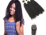 Brazilian Curly Weave Hairstyles Kinky Curly Weave Human Hair Bundles with Closure Brazilian Hair