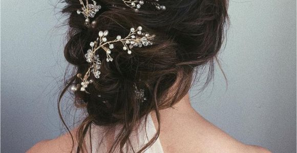 Bridal Hairstyles Buns Messy Bun Wedding Updos Pair fort and Style