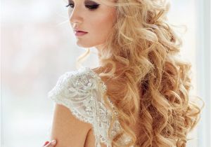 Bride Hairstyles Down Curly top 20 Down Wedding Hairstyles for Long Hair Reception