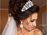 Bride Hairstyles Half Up with Tiara Image Result for Bridal Updos with Headband and Veil