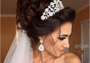 Bride Hairstyles Half Up with Tiara Image Result for Bridal Updos with Headband and Veil