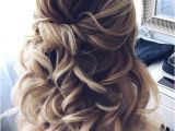 Bridesmaid Hairstyles Down Pinterest Half Up Half Down Twisted Wedding Hairstyles Wedding