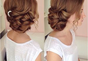 Bridesmaid Hairstyles Side Curls Side Swept Updo Draped Updo Wedding Hairstyles Bridal Hair Ideas