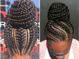 Bun Hairstyles with Bangs for Black Women Braided Bun Black Natural Hairstyles In 2018 Pinterest