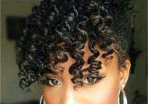 Bun Hairstyles with Bangs for Black Women E Of the Cutest Naturalhair Hairstyles with A Bun and Bangs