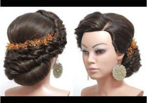Buns Hairstyle Youtube Bridal Hairstyle for Long Hair Tutorial Wedding Updo Step by Step