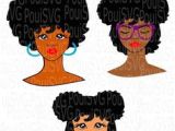 Cartoon Afro Hairstyles 63 Best Natural Hair Afro Women Svg Cut Files Images In 2019