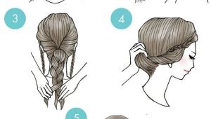 Cartoon Bun Hairstyles Simple Step by Step Illustrations Show Fun Ways to Style Your Hair