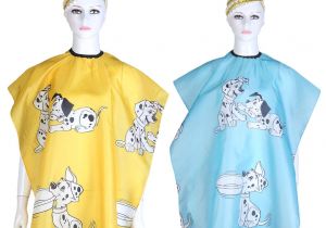 Cartoon Haircut Coupons Cartoon Dog Printed Kid Hairdressing Wrap Cape Waterproof Hair Salon