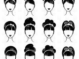 Cartoon Hairstyles Clipart Hairstyle Vector & Illustrations – Vector Graphics – Rfclipart