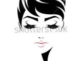 Cartoon Hairstyles Vector Illustration Of Women Short Hair Style Icon Logo Women Face On