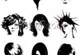 Cartoon Hairstyles Vector Punk Hair Free Vector Free Vector for Free About 1 Free