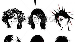 Cartoon Hairstyles Vector Punk Hair Free Vector Free Vector for Free About 1 Free