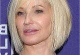 Celebrity A Line Bob Hairstyles Ellen Barkin Short Graduated Bob Haircut – A Line Bob Cut for Women