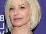 Celebrity A Line Bob Hairstyles Ellen Barkin Short Graduated Bob Haircut – A Line Bob Cut for Women