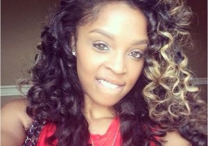 Center Part Curly Weave Hairstyles Loving the Blacks and Whites and the Simple Layered
