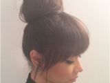 Cgh Hairstyles Buns top Bun and Bangs … Hair Ideas Pinterest