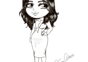 Chibi Girl Hairstyles Kim Kardashian socialite Dessin