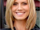 Chin Length Blunt Hairstyles Heidi Klum Shoulder Length Blunt Bob Hair