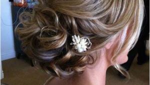 Chin Length Wedding Hairstyles Updos for Medium Length Hair with Flower Wedding Hair