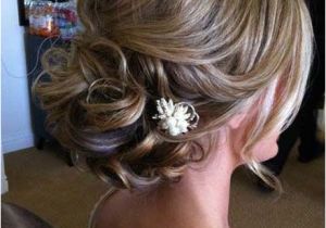 Chin Length Wedding Hairstyles Updos for Medium Length Hair with Flower Wedding Hair