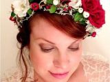 Christmas Wedding Hairstyles Christmas Flower Crown Flower Crown Christmas Crown