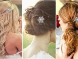 Christmas Wedding Hairstyles Winter Wedding B Rhinestone Snowflake B