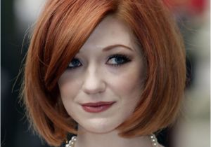 Classic Bob Haircut with Bangs Nicola Roberts Classic Short Bob Haircut with Side Bangs