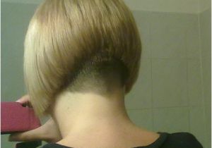Clippered Nape Bob Haircuts Pixie Haircuts with Clippered Back