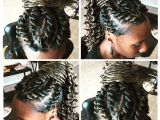 Corkscrew Braids Hairstyles Corkscrew Flattwist Flat Twists Twist Ponytail Updo Hair