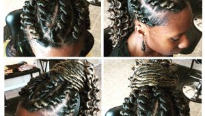 Corkscrew Braids Hairstyles Corkscrew Flattwist Flat Twists Twist Ponytail Updo Hair