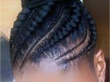Cornrow Braided Bun Hairstyles African Ponytail Cornrow Allhairmakeover Pinterest