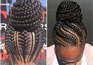 Cornrow Braided Bun Hairstyles Braided Bun Black Natural Hairstyles In 2018 Pinterest